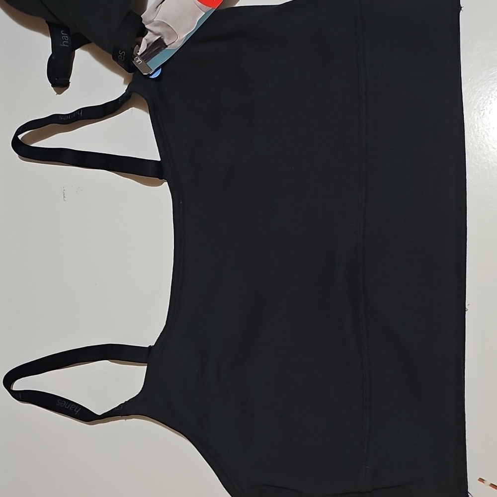 Hanes Originals Ultimate XL 2-Pack Stretch Longline Pullover Bralettes DHO104